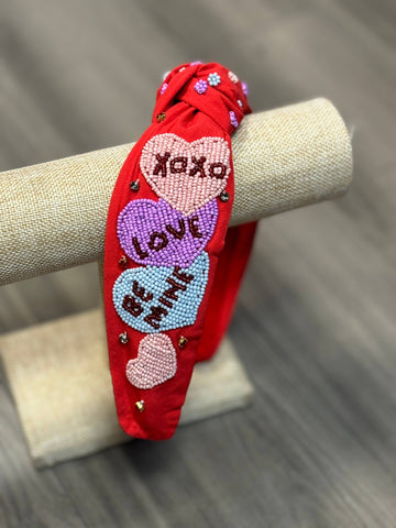 Valentine Beaded Headband