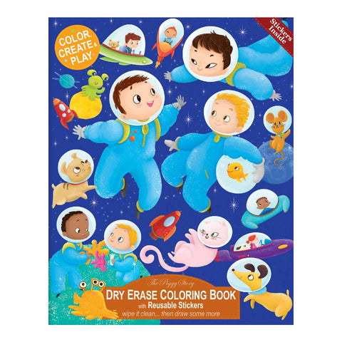 Space Adventure Dry Erase Coloring Book - This Little Piggy