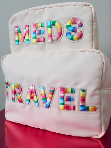*TRAVEL XL Bag - Rainbow Patches