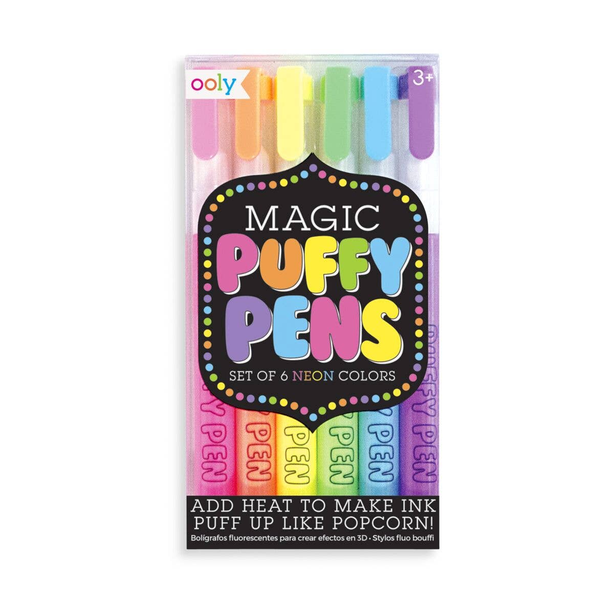 *Magic Neon Puffy Pens