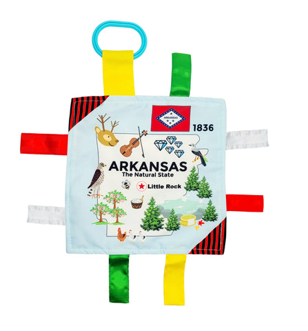 Arkansas State Baby Learning Crinkle Tag Square 8