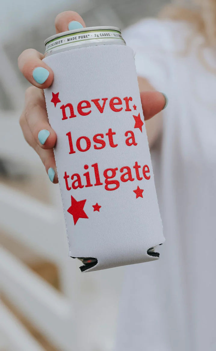 *Never Lost A Tailgate Drink Sleeve